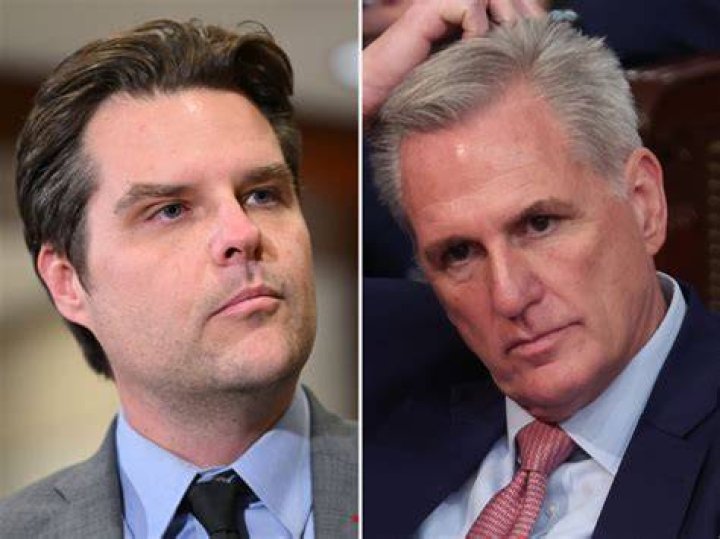 Matt Gaetz is accusing Kevin McCarthy of squatting in the speaker's