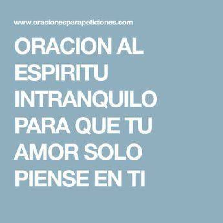 Oraci&oacute;n al Esp&iacute;ritu Intranquilo para dominar al ser amado