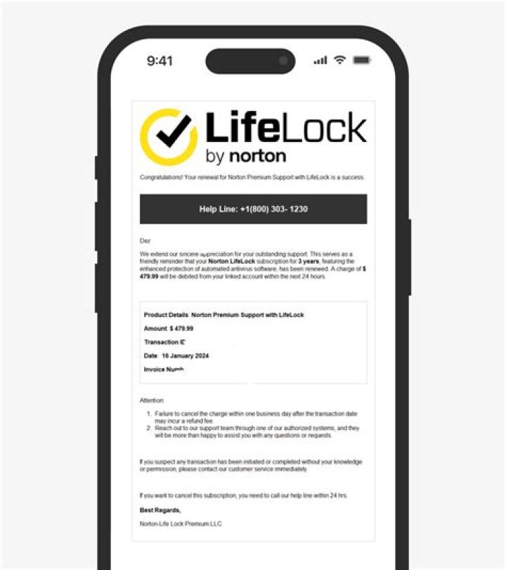 Vad &auml;r Norton LifeLock email scam